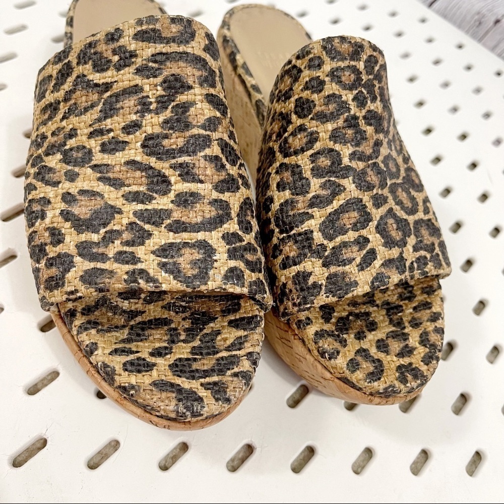Stuart Weitzman Flatout Leopard Print Platform We… - image 3